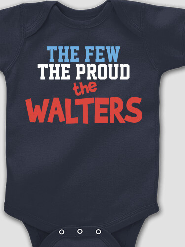 The Few The Proud Navy Baby Bodysuit