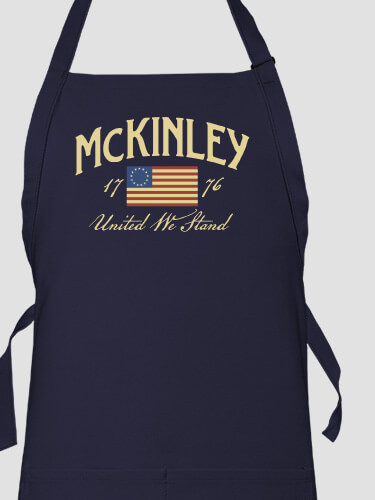 United We Stand Navy Apron