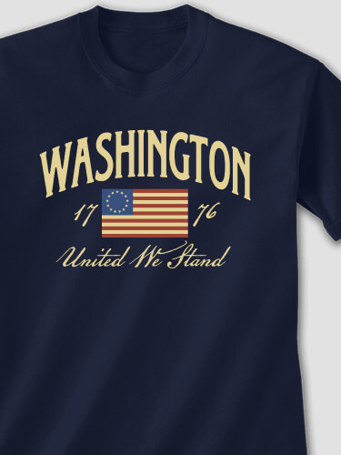 United We Stand Navy Adult T-Shirt