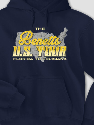 U.S. Tour Navy Adult Hooded Sweatshirt