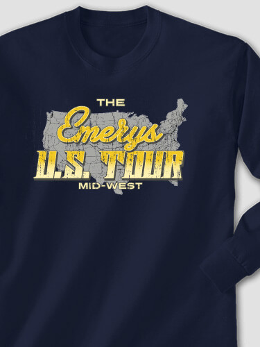 U.S. Tour Navy Adult Long Sleeve