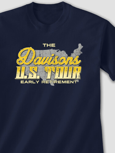 U.S. Tour Navy Adult T-Shirt