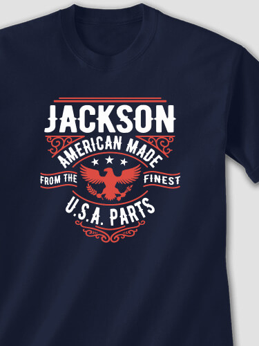 U.S.A. Parts Navy Adult T-Shirt