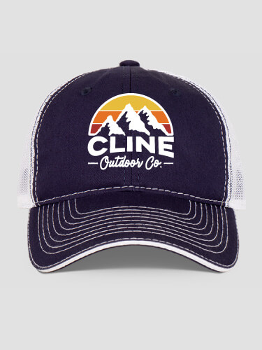 Outdoor Company Navy/White Embroidered Trucker Hat