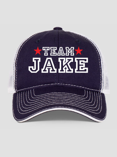 Team Navy/White Embroidered Trucker Hat