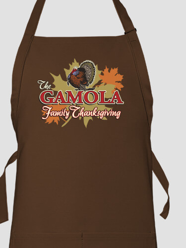 Family Thanksgiving Nutmeg Apron