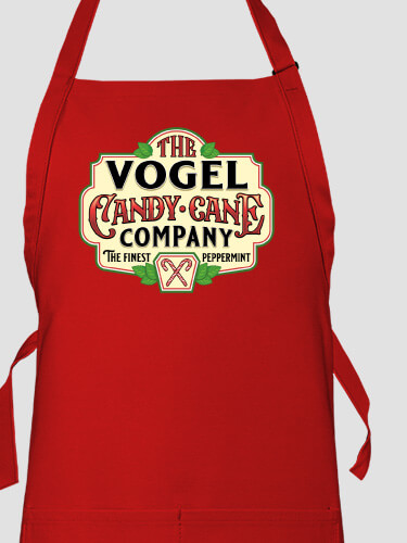 Candy Cane Company Red Apron