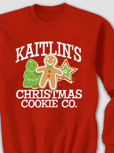 Christmas Cookie Company Red Adult Sweatshirt