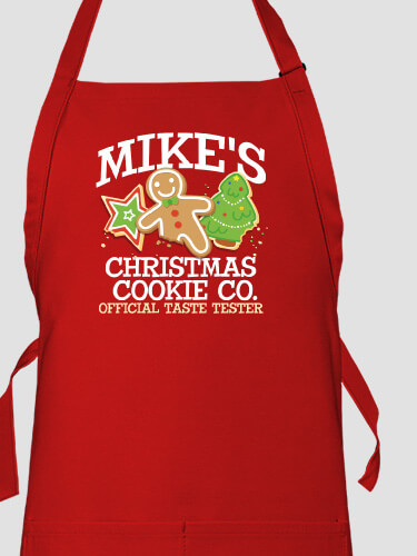 Christmas Cookie Tester Red Apron