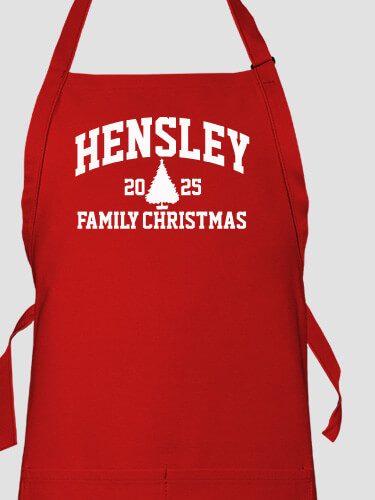 Christmas Varsity Red Apron