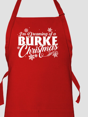 Dreaming Of Christmas Red Apron