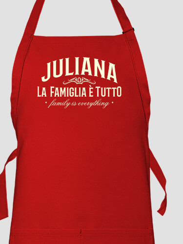 Family Is Everything Red Apron