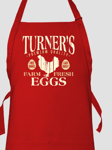 Farm Fresh Eggs Red Apron