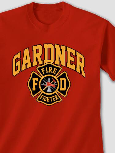 Firefighter Red Adult T-Shirt