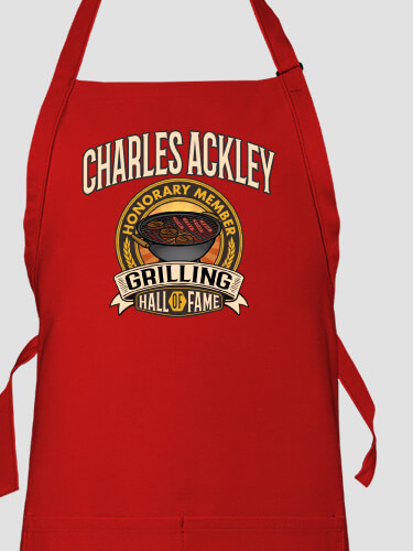 Grilling Hall Of Fame Red Apron