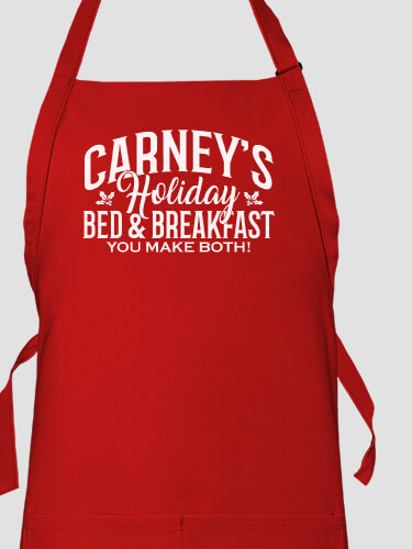 Holiday Bed And Breakfast Red Apron