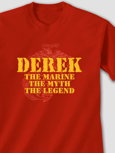 Marines Myth Legend Red Adult T-Shirt