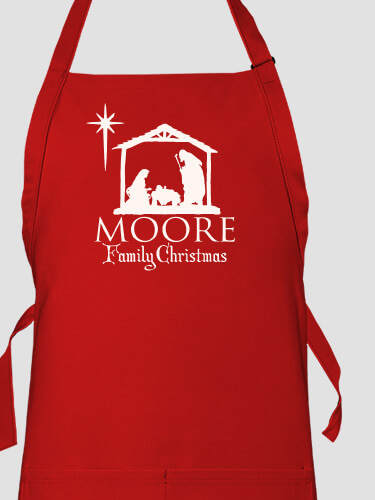 Nativity Red Apron