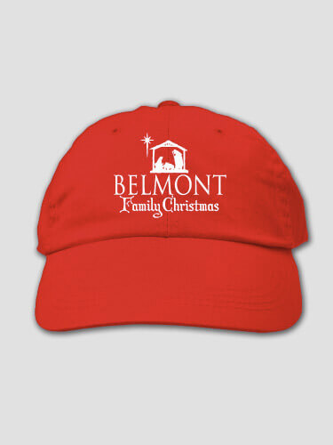 Nativity Red Embroidered Hat