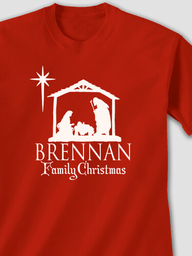 Nativity Red Adult T-Shirt