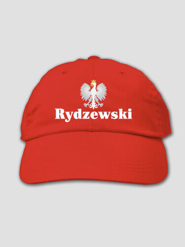 Polish Eagle Red Embroidered Hat