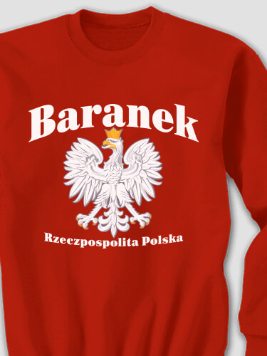 Polish Eagle Red Adult Sweatshirt