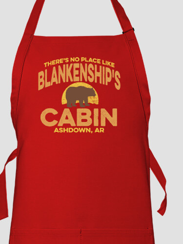 Rustic Cabin Red Apron