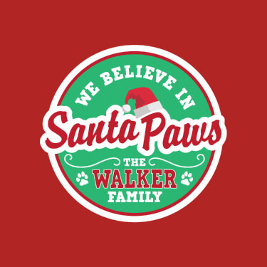 Red Santa Paws Personalized default 