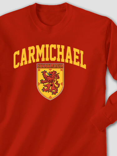 Scottish Standard Red Adult Long Sleeve