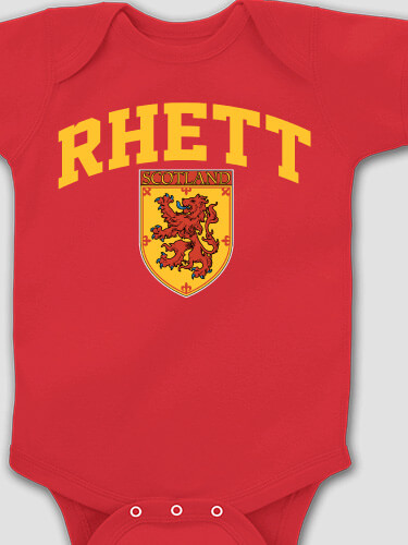 Scottish Standard Red Baby Bodysuit