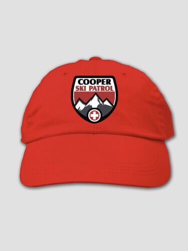 Ski Patrol Red Embroidered Hat