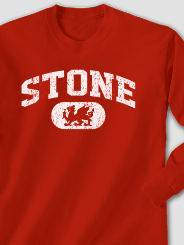 Welsh Varsity Red Adult Long Sleeve