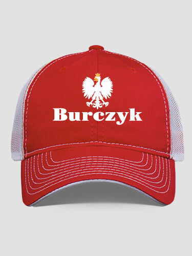 Polish Eagle Red/White Embroidered Trucker Hat