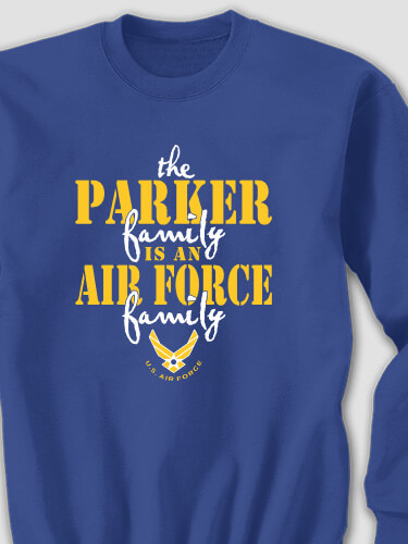 Air Force Family Royal Blue Adult Sweatshirt
