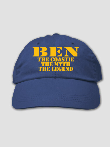 Coast Guard Myth Legend Royal Blue Embroidered Hat