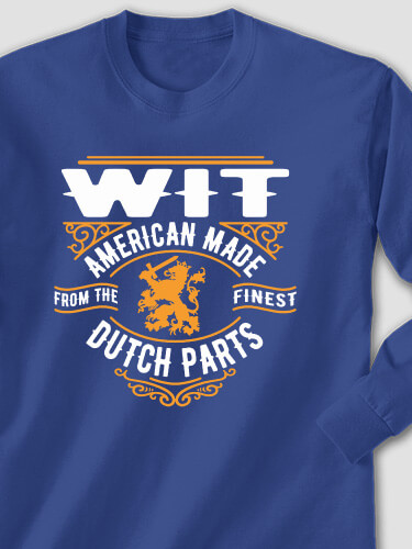 Dutch Parts Royal Blue Adult Long Sleeve