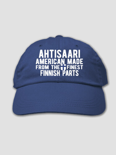 Finnish Parts Royal Blue Embroidered Hat