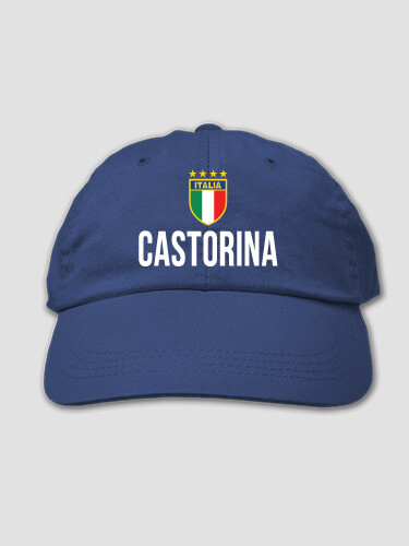 Italia Royal Blue Embroidered Hat