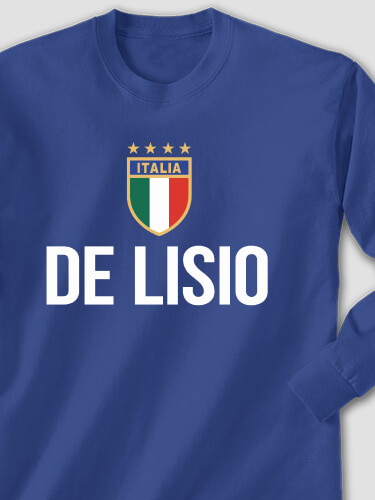 Italia Royal Blue Adult Long Sleeve