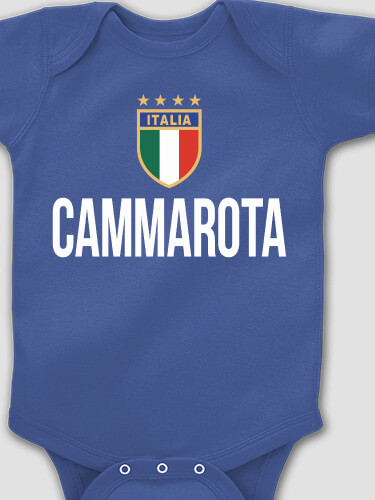 Italia Royal Blue Baby Bodysuit