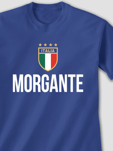 Italia Royal Blue Adult T-Shirt