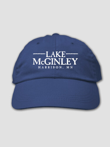 Lake Royal Blue Embroidered Hat