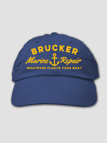 Marine Repair Royal Blue Embroidered Hat