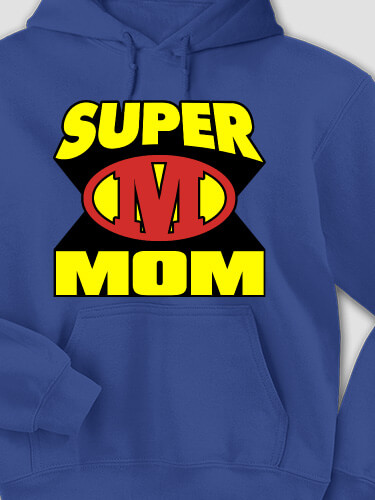 Super Royal Blue Adult Hooded Sweatshirt