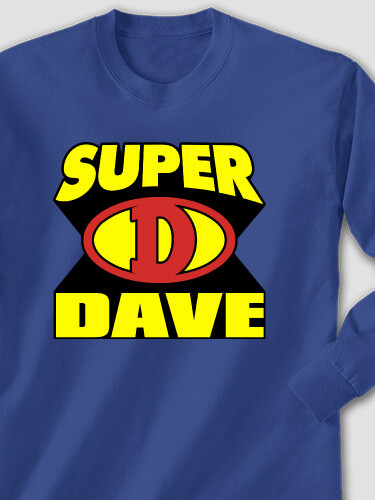 Super Royal Blue Adult Long Sleeve