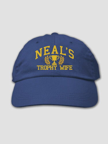 Trophy Wife Royal Blue Embroidered Hat
