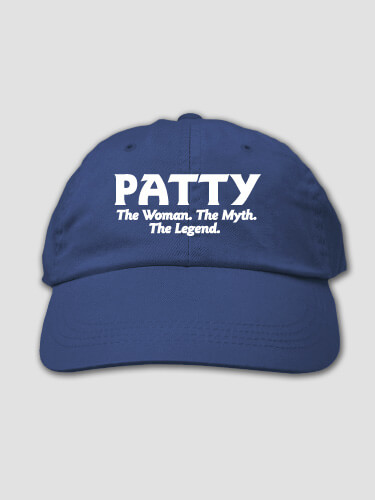 Woman Myth Legend Royal Blue Embroidered Hat