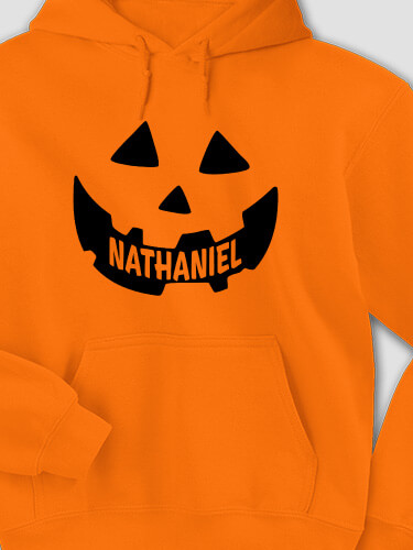 Pumpkin Safety Orange Adult Hooded Sweatshirt