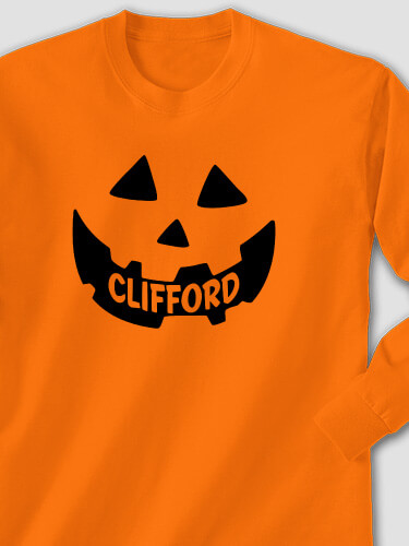 Pumpkin Safety Orange Adult Long Sleeve