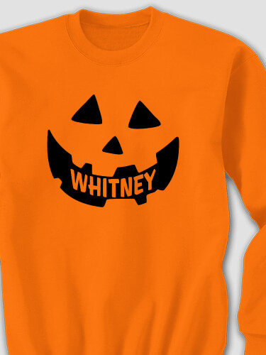 Pumpkin Safety Orange Adult Sweatshirt